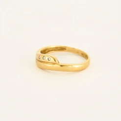 Bague or jaune diamant