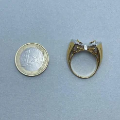 Bague or jaune diamant