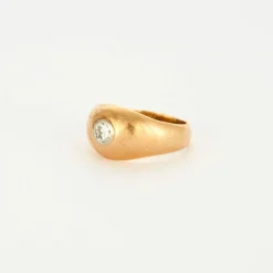 Bague or jaune diamant
