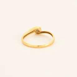 Bague or jaune diamant