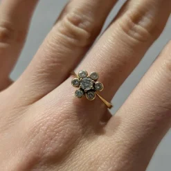 Bague or jaune diamant