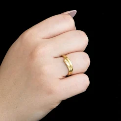 Bague or jaune diamant