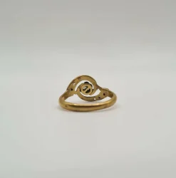 Bague or jaune diamant