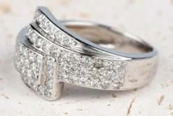 Bague or jaune, diamant 1.16 ct