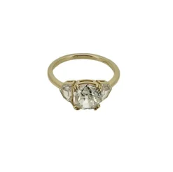 Bague or jaune diamants