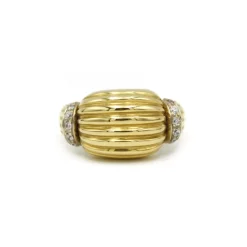 Bague or jaune diamants