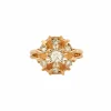 Bague or jaune diamants