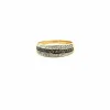 Bague or jaune diamants