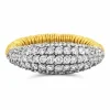 Bague or jaune diamants