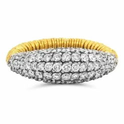 Bague or jaune diamants
