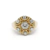 Bague or jaune diamants