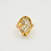 Bague or jaune diamants