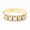 Bague or jaune diamants