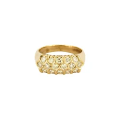 Bague or jaune diamants
