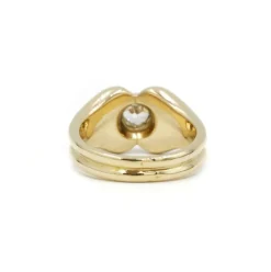Bague or jaune diamants