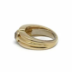 Bague or jaune diamants