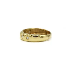 Bague or jaune diamants
