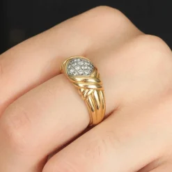 Bague Or jaune Diamants