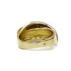 Bague or jaune diamants