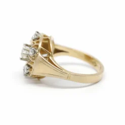 Bague or jaune diamants