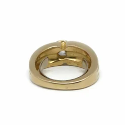 Bague or jaune diamants