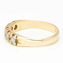 Bague or jaune diamants