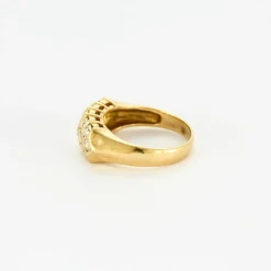 Bague or jaune diamants