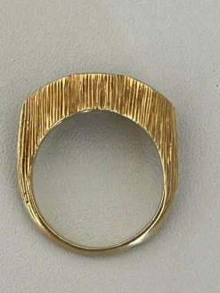 Bague or jaune diamants