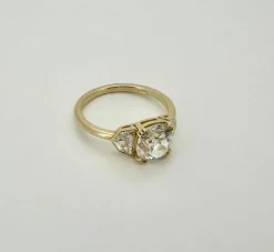 Bague or jaune diamants