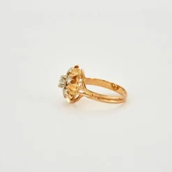 Bague or jaune diamants