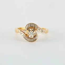 Bague or jaune Diamants