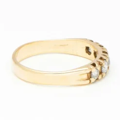 Bague or jaune diamants