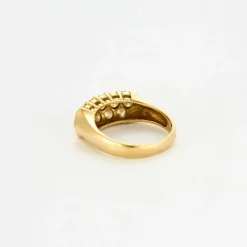 Bague or jaune diamants