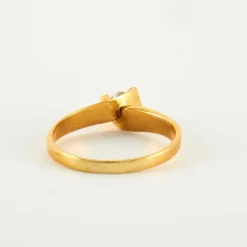 Bague Or jaune diamants