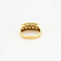 Bague or jaune diamants