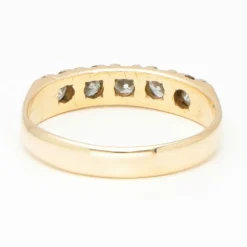 Bague or jaune diamants