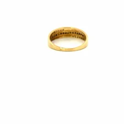 Bague or jaune diamants