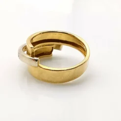 Bague or jaune diamants