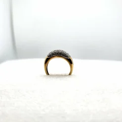 Bague or jaune diamants