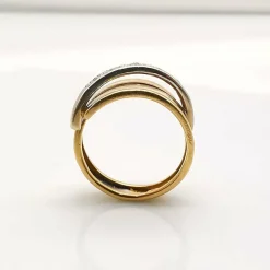 Bague or jaune diamants