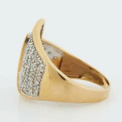 Bague Or jaune diamants