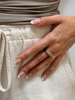 Bague or jaune diamants