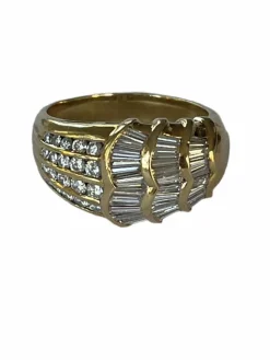 Bague Or Jaune Diamants 2,00 ct