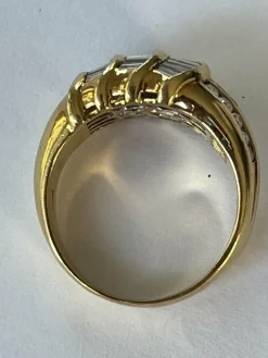 Bague Or Jaune Diamants 2,00 ct