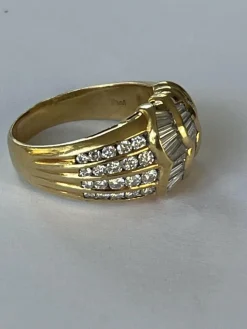 Bague Or Jaune Diamants 2,00 ct