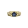 Bague Or jaune Diamants et Saphir