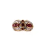 Bague Or Jaune Diamants et Rubis