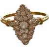 Bague or jaune diamants marquise