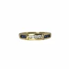 Bague Or jaune Diamants Saphirs