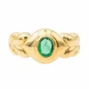 Bague Or jaune Emeraude